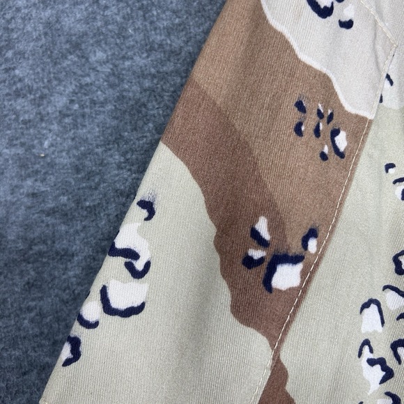 Vintage US Military Desert Chocolate Chip Camo Utility Shirt Mens S Made in USA - Picture 10 of 16